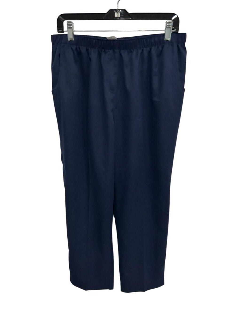 Alia 16P Petite Navy Pull-On Pants Elastic Waist Minimalist Clean Girl
